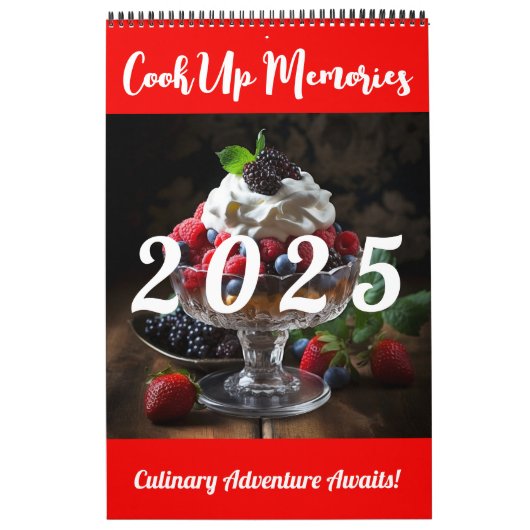 creëer Your Own 2025 Persoonlijke Recept Foto Kalender (Hoes)