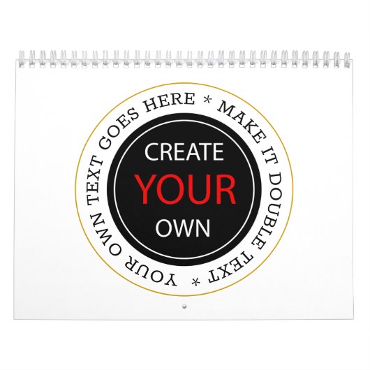 Creëer Your Own 2026 gepersonaliseerd, gebrandmerk Kalender (Hoes)