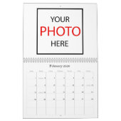 Creëer Your Own 2026 gepersonaliseerd, gebrandmerk Kalender (Feb 2026)