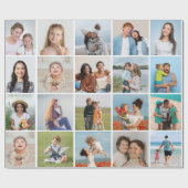 Creëer Your Own 20 Photo Collage Cadeaupapier (Vlak)