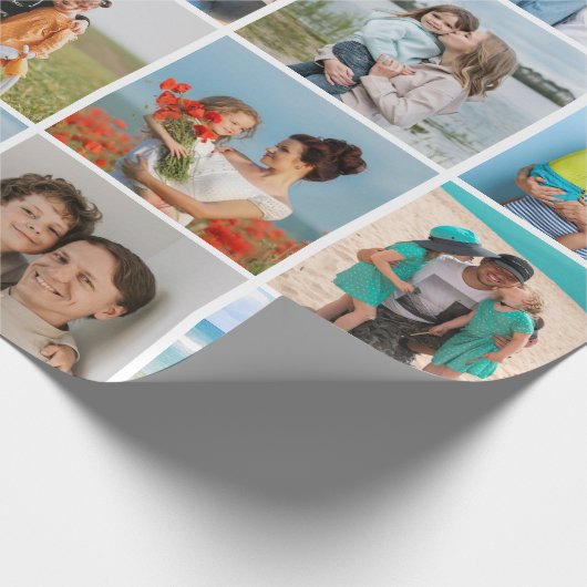 Creëer Your Own 20 Photo Collage Cadeaupapier (Hoek)