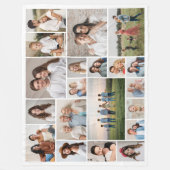 Creëer Your Own 20 Photo Collage Fleece Deken (Voorkant)
