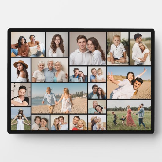 Creëer Your Own 20 Photo Collage Fotoplaat (voorkant)