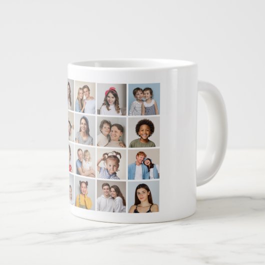 Creëer Your Own 20 Photo Collage Grote Koffiekop (Voorkant rechts)