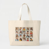 Creëer Your Own 20 Photo Collage Grote Tote Bag (Voorkant)