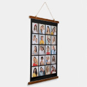 Creëer Your Own 20 Photo Collage Hangend Wandkleed (Gebogen)