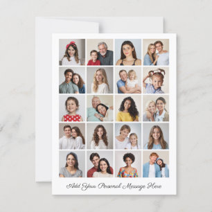Creëer Your Own 20 Photo Collage Kaart