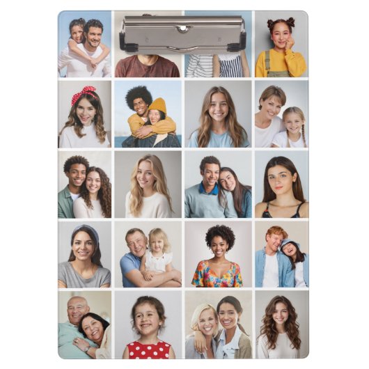Creëer Your Own 20 Photo Collage Klembord (Voorkant)