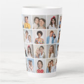 Creëer Your Own 20 Photo Collage Latte Mok (Voorkant)