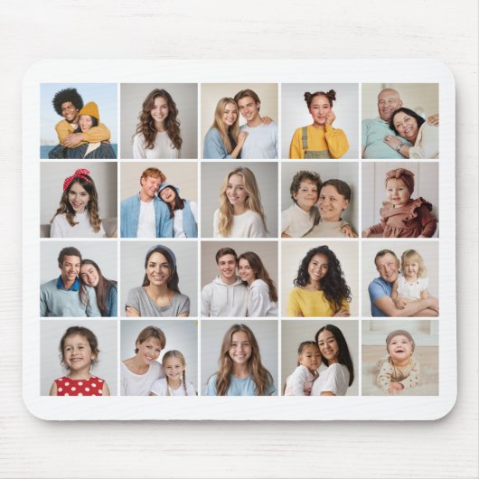 Creëer Your Own 20 Photo Collage Muismat (Voorkant)