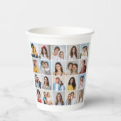 Creëer Your Own 20 Photo Collage Papieren Bekers (Voorkant)