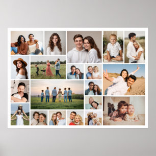 Creëer Your Own 20 Photo Collage Poster