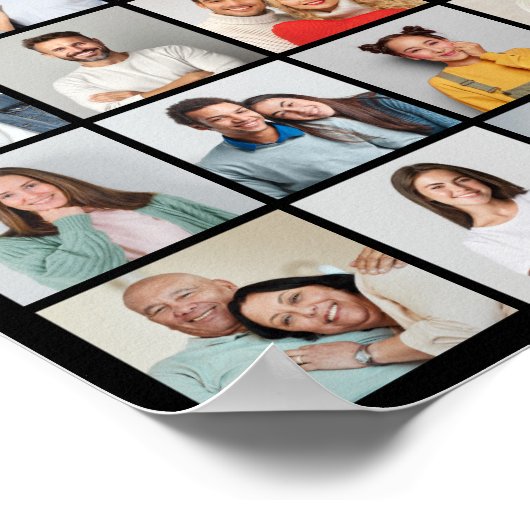 Creëer Your Own 20 Photo Collage Poster (Hoek)