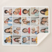 Creëer Your Own 20 Photo Collage Sherpa Deken (Voorkant (horizontaal))