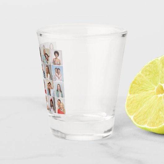 Creëer Your Own 20 Photo Collage Shot Glas (Rechts)