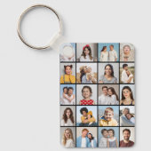 Creëer Your Own 20 Photo Collage Sleutelhanger (Voorkant)
