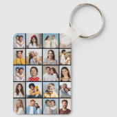 Creëer Your Own 20 Photo Collage Sleutelhanger (Achterkant)