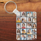 Creëer Your Own 20 Photo Collage Sleutelhanger (Voorkant)