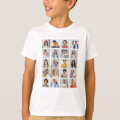 Creëer Your Own 20 Photo Collage T-shirt (Voorkant)