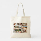 Creëer Your Own 20 Photo Collage Tote Bag (Achterkant)
