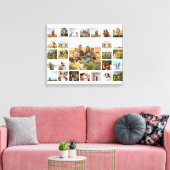 Creëer Your Own 27 Photo Collage Canvas Afdruk (Insitu (Woonkamer))