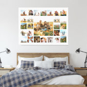 Creëer Your Own 27 Photo Collage Canvas Afdruk (Insitu (Slaapkamer))