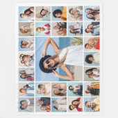 Creëer Your Own 27 Photo Collage Fleece Deken (Voorkant)