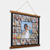 Creëer Your Own 27 Photo Collage Hangend Wandkleed (Gebogen)