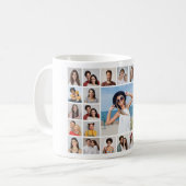 Creëer Your Own 27 Photo Collage Koffiemok (Voorkant links)