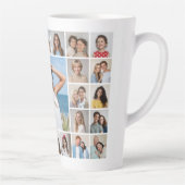 Creëer Your Own 27 Photo Collage Latte Mok (Rechts)