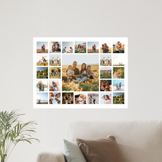 Creëer Your Own 27 Photo Collage Poster