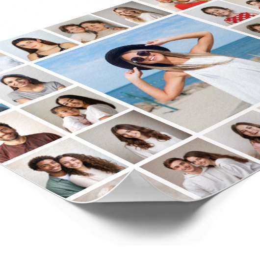 Creëer Your Own 27 Photo Collage Poster (Hoek)