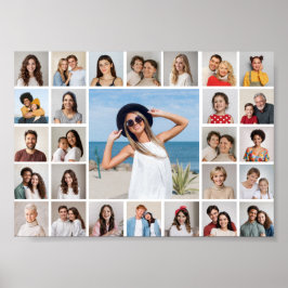 Creëer Your Own 27 Photo Collage Poster