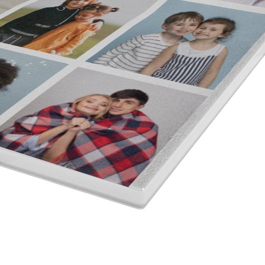 Creëer Your Own 27 Photo Collage Snijplank (Hoek)