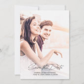 Creëer Your Own 2 Photo Simple Wedding Save The Date (Voorkant)