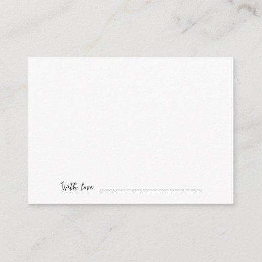 Creëer Your Own - 3 B&W Wildflower Advieskaart (Achterkant)