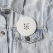 Creëer Your Own 3" grote ronde Button 7,6 Cm (In situ)