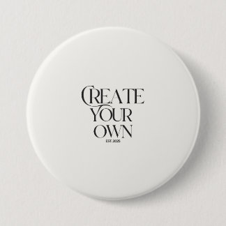 Creëer Your Own 3" grote ronde Ronde Button 7,6 Cm