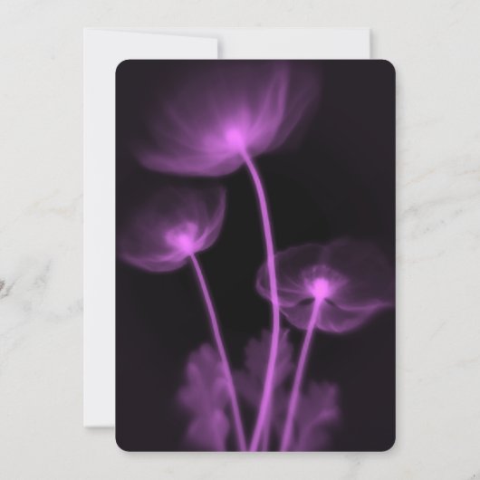 Creëer Your Own - 3 x-ray bloemen bruiloft Kaart (Achterkant)