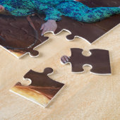 Creëer Your Own 4 foto's Collage Paard Zwart Legpuzzel (Zijkant)