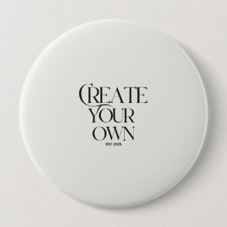 Creëer Your Own 4" grote ronde Button 4,0 Cm