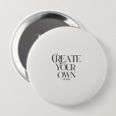 Creëer Your Own 4" grote ronde Ronde Button 4,0 Cm (Voorkant /achterkant)