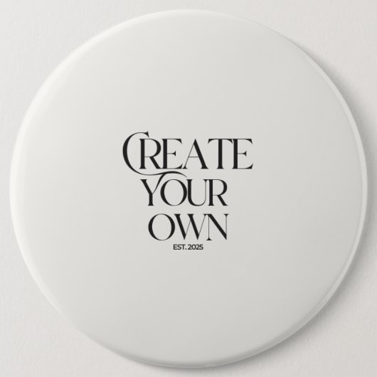 Creëer Your Own 6" kolossale ronde Ronde Button 6,0 Cm (Voorkant)