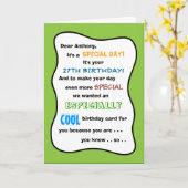 Creëer Your Own Any Age Grappige Verjaardag Kaart (Gele Bloem)