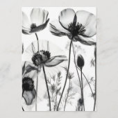 Creëer Your Own - B&W X-Ray Wildflowers Menu (Achterkant)