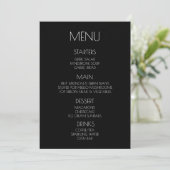 Creëer Your Own - B&W X-Ray Wildflowers Menu (Staand voorkant)
