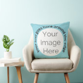 Creëer Your Own Baby Blue – Aangepaste foto en tek Kussen (Stoel)