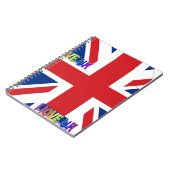 Creëer Your Own Beauful Colorful UK Notitieboek (Linkerzijde)