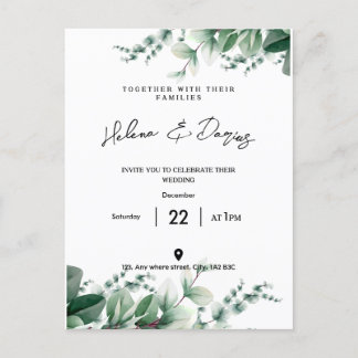 Creëer Your Own beroemd gemaakt door Go Green Aankondigingskaart