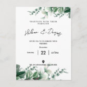 Creëer Your Own beroemd gemaakt door Go Green Aankondigingskaart (Voorkant)